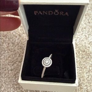 Pandora ring silver size 56